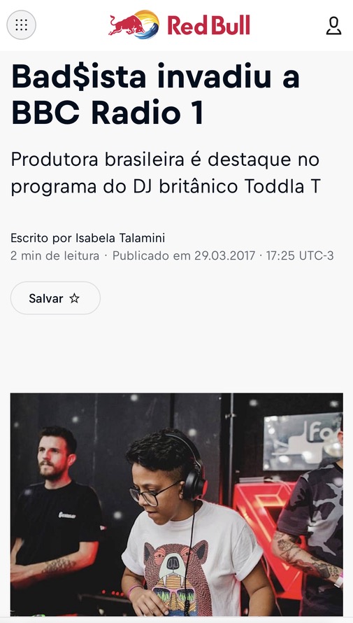 Red Bull — Bad$ista invadiu a BBC Radio 1